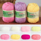 50g/ball Soft Yarn Bamboo Cotton Crochet Knitting Yarn Baby Knit Wool Yarn DIY