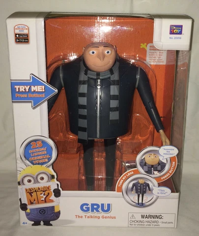 🎁 Despicable Me 2 Gru 🆕 The Talking Genius Action Figure 11” 🆕 Minion RARE 🎁 Cover