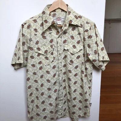 BC Ethic Custom Crafted Men's Stone Button Front Casual Shirt S EUC - Image 1 of 4