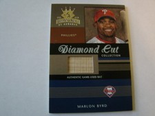 2003 Diamond King Diamond Cut Marlon Byrd Bat card Philadelphia Phillies (B50)