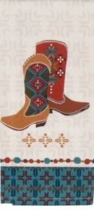 KAY DEE DESIGNS "Southwest At Heart - Boots" R9168 Tea Towel~18"x28″ Cotton - Picture 1 of 1