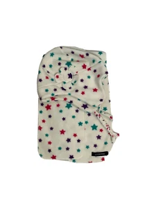 Land’s End Fleece Girls White with Stars Beanie/Scarf Set Size M - Picture 1 of 5