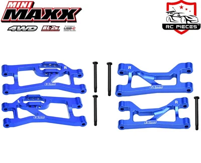 TRAXXAS MINI MAXX 1/10 ALLOY 7075 REAR SUSPENSION ARM SET UPPER / LOWER UPGRADE - Image 1 of 2