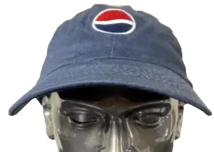 Pepsi Hat Cap Strapback Blue Red Embroidered Adjustable One Size Adult Men Soda - Picture 1 of 6