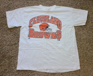 VTG 1994 RARE CLEVELAND BROWNS BIG PRINT RIDDELL MEN'S T SHIRT SZ XL MADE IN USA - Picture 1 of 3