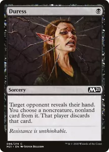 DURESS x4 mtg NM-M M21 Magic Core Set 2021 4 comuni - Foto 1 di 1