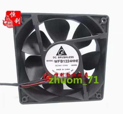 1PC Delta WFB1224HHE DC24V 0.50A 120*120*38MM inverter cooling fan - Image 1 of 2