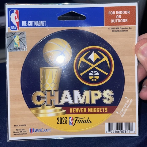 Denver Nuggets 2023 NBA Finals Champions 5x6 Vinyl Magnet Cover