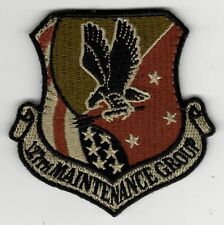 USAF Patch 127th MAINTENANCE GP, Selfridge ANGB,  MI, OCP, colors 3" Hook Back