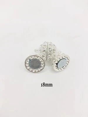 5 Pcs Magnetic Clasp Rhinestone Ball Accessories Strong Fixed Connector Closure - Image 1 of 4