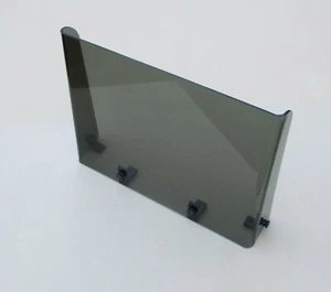 UNIVERSAL FIT SIDE/CENTER CONSOLE TOP MOUNT WINDSHIELD 17" SMOKE TINTED - Picture 1 of 5