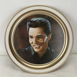 VINTAGE - Elvis Presley -Eulogy Tin Plaque, Plate,Tray, Platter - From Graceland - Picture 1 of 10