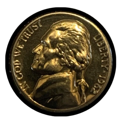 1962 P Jefferson Nickel - PROOF - Full Steps - Rare. UNC.   Combined Shipping. - Image 1 of 2