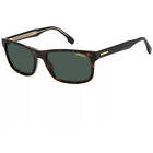 Carrera Men's Sunglasses Havana Full Rim Rectangular Frame Green Lens 299/s 0086