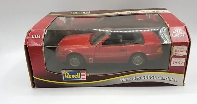 Revell Masterpieces 1:18 Mercedes-Benz 500SL Cabriolet Convertible 1992 VG - Image 1 of 4