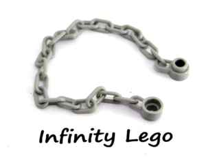 4 LEGO Light Bluish Grey Chain with 21 Links (30104 60169 7092) - 4 Pieces - Foto 1 di 1
