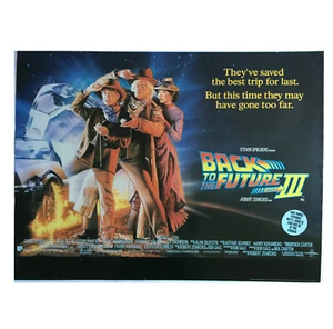 BACK TO THE FUTURE PART III (1990) RARE VINTAGE 40"x30" UK QUAD POSTER - Imagen 1 de 8