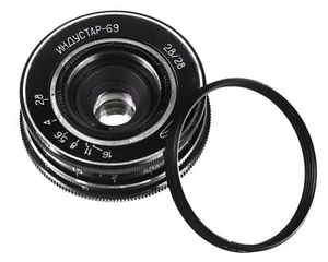 Soviet macro lens Industar- 69 (28 mm f 2,8) Mount M39-m42 - Picture 1 of 7