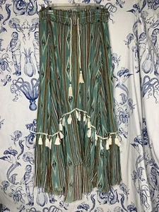 Z & L Womens Aztec Pattern Long Dress / Skirt Green Size M (i1) - Picture 1 of 9