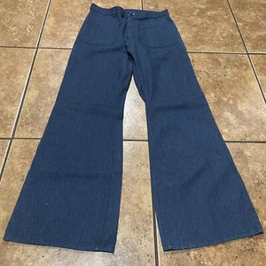 Vintage USN US NAVY Dungaree DENIM Pants Id'd Named Stenciled 70s 80s - Picture 1 of 11