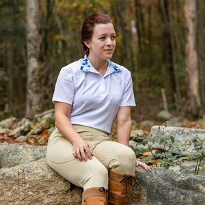 Anni Lyn Sportswear Women's Short Sleeve Ventilated Show Shirt - Picture 1 of 34