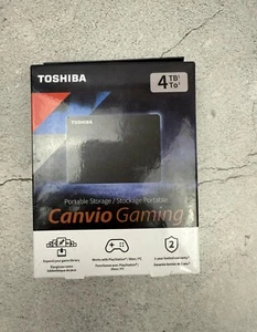 Toshiba Canvio Gaming HDTX140XK3CA 4 TB Portable Hard Drive - External - Black - Picture 1 of 13