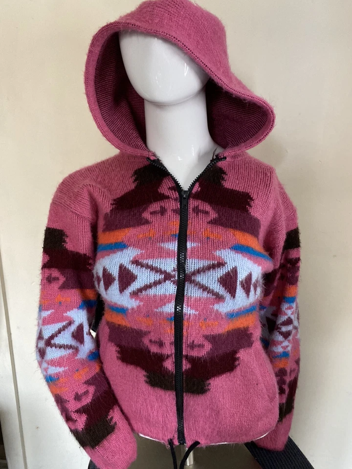 DE COLECCIÓN EARTH RAGZ KIDZ MEXICANO AZTECA SUDADERA CON CAPUCHA SUÉTER ROSA TALLA XL CÁLIDO ACOGEDOR POLAR Foto 1 de 4