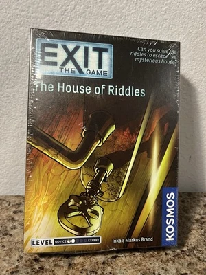 Exit The Game, The House Of Riddles Players 1-4 Ages 10 Up (New & Sealed) - Image 1 of 4