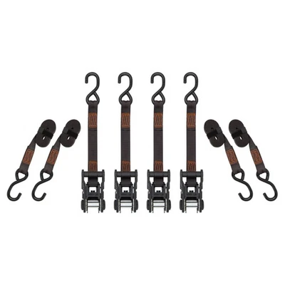 SmartStraps, 14ft. 3000lb Tactical Ratchet Tie Down 4Pk Orange, Working Load - Image 1 of 4