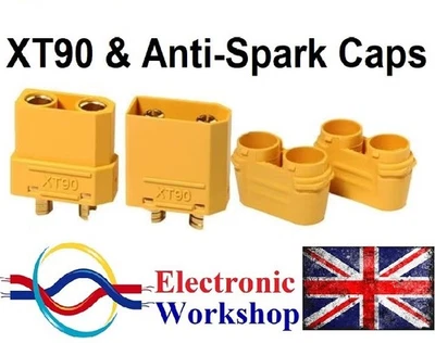 XT90 Connector Male Female & Caps Top-Quality RC Car ESC Scooter UK Seller - Image 1 of 4