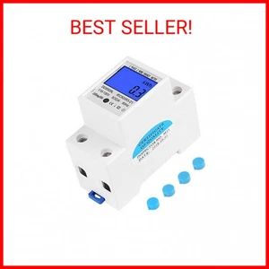 Maxmartt Energy Meter, 5-32A 110-130V 60Hz LCD Backlight Single Phase Energy KWh - Picture 1 of 2