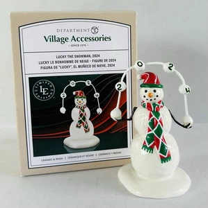 Dept 56 Christmas Village Accessories Lucky the Snowman 2024 #6014558 - Picture 1 of 5