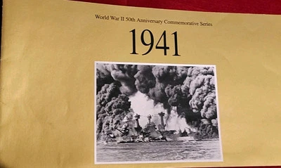 1941 World War II 50th Anniversary Commemorative Series USPS Stamp Set - Image 1 of 4