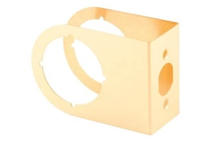 Defender Security 1-3/4 In. x 2-3/8 In. Brass Contemporary Door Reinforcer - Picture 1 of 4