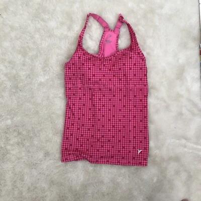 old navy active tank medium Womens Built In Bra Pink Large Removable Pads New - Image 1 of 4