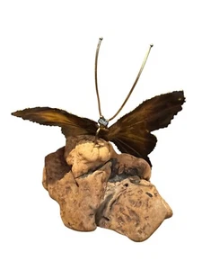 Unique Copper and Brass Butterfly Sculpture - Picture 1 of 8