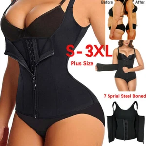 Women's Waist Trainer Corset Weight Loss Neoprene Sweat Shaper Vest Sauna Girdle - Picture 1 of 17