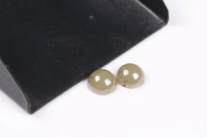 Coppia di diamanti sfusi cabochon sfusi naturali 2 pezzi 2,50 ct colore grigio diamante D01 - Foto 1 di 9