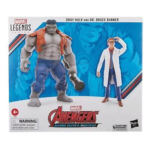 Figurine articulée Avengers 60th Ann Leg gris Hulk/bannière 6 pouces 2 pièces