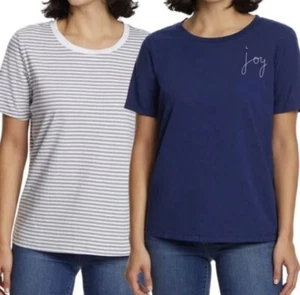 Ella Moss Ladies' Flattering Fit Ultra Soft Perfect Tee, 2-pack - Picture 1 of 10