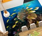 3D Ocean Fish C665 Podłoga Mural Pożegnanie Obraz Tapeta Rodzina DE Amy