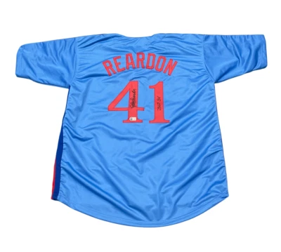 Jeff Reardon Signed Montreal Expos Custom Jersey w/ 367 SV Beckett Wit BAS COA - Image 1 of 4