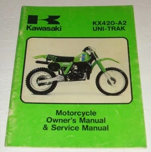 Kawasaki 1981 Kx420 Service Manual Shop Repair Owners Kx 420 - Foto 1 di 5