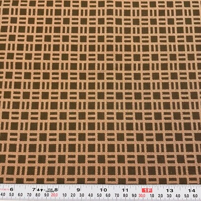 Vintage 1995 Moda by Brannock Patek Brown Cotton Fabric by the HALF YARD - Image 1 of 2