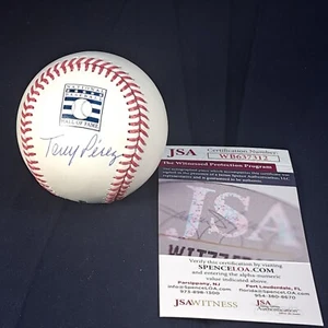 Tony Perez Signed OML Hall of Fame Baseball JSA Witnessed Reds HOF - Picture 1 of 3