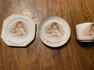 Antique 1926 HRH Princess Queen Elizabeth Paragon commenorative cup + 2 plates - Picture 1 of 8