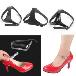 2x cinghie per scarpe staccabili tacchi fibbia cintura rimovibile cinturino alla caviglia décolleté decorazioni Regno Unito - Foto 1 di 28
