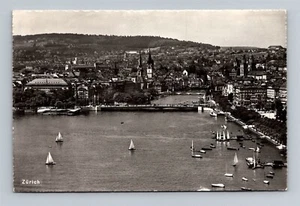 Postal con foto real RPPC Zurich Suiza c1960 - Imagen 1 de 2