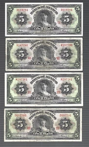 MEXICO 💥Buy 1x 5 pesos note .. GET 1x 1967 / 1 peso ... FREE !!!! 💥Lot#479 - Picture 1 of 8