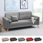 Couch Sofa Modern Design Skandinavisch Stil Stoff 3-Sitzer Wohnzimmer Küche Acqu